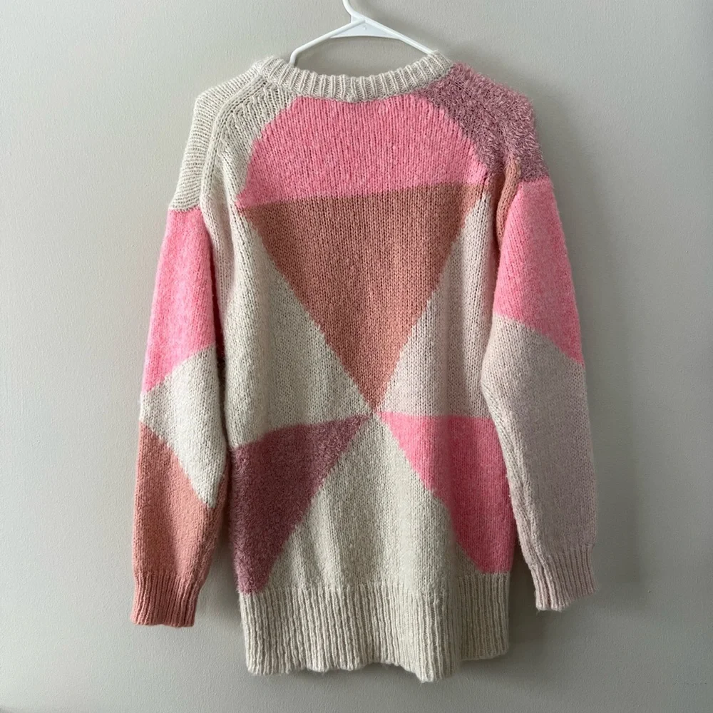 J. Crew Slouchy colorblock tunic sweater